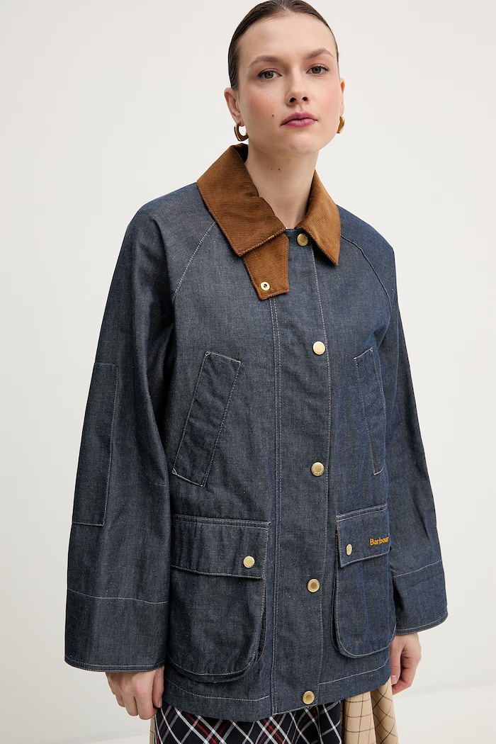 Jeans jakna Barbour Asker mornarsko modra LCA0394