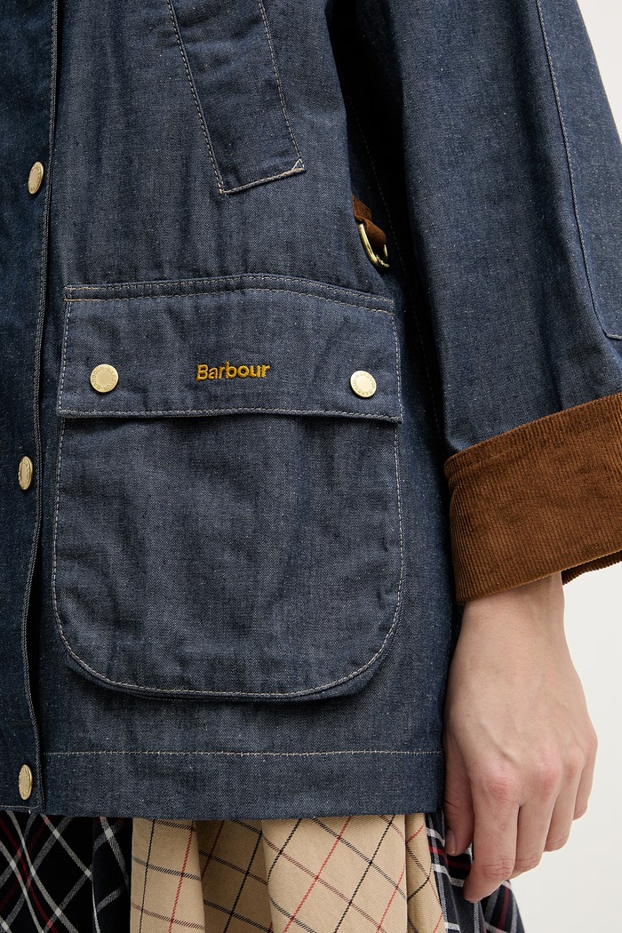 Jeans jakna Barbour Asker LCA0394 mornarsko modra