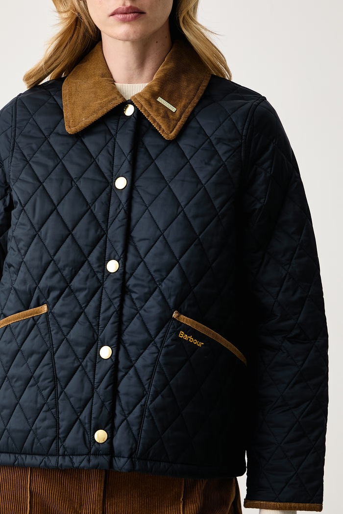 Geacă petrecută pentru femei Liddesdale Barbour LQU1851 bleumarin