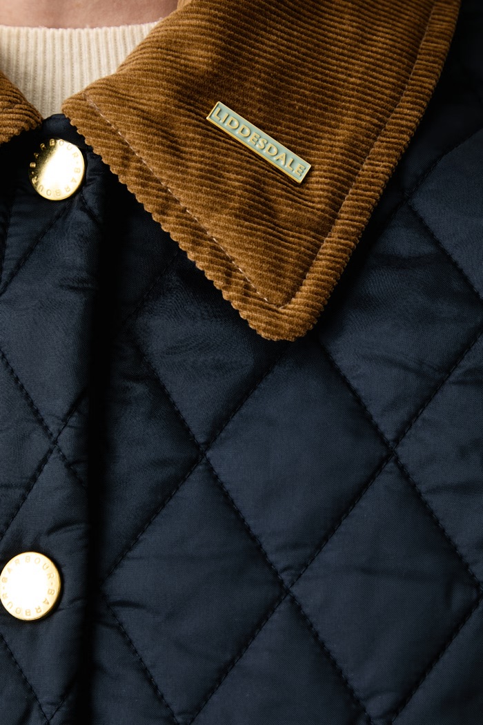 Geacă petrecută pentru femei Liddesdale Barbour bleumarin LQU1851