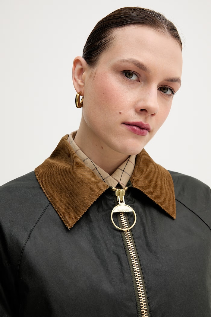 Памучно яке Barbour Marron зелен LWX1531