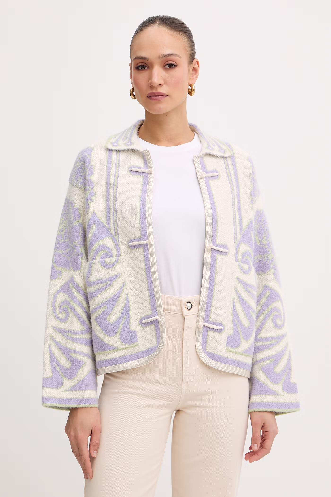 Forte Forte cardigan cu alpaca bej 14506.my.coat