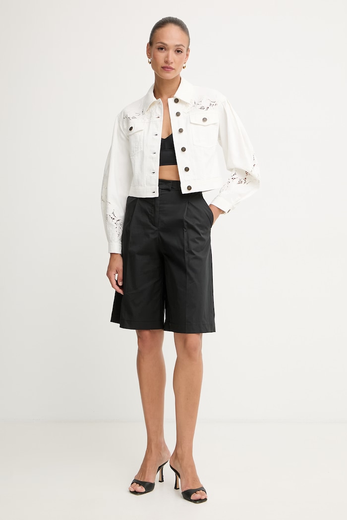 Twinset kabát női farmer 261TT2460 fehér SS26