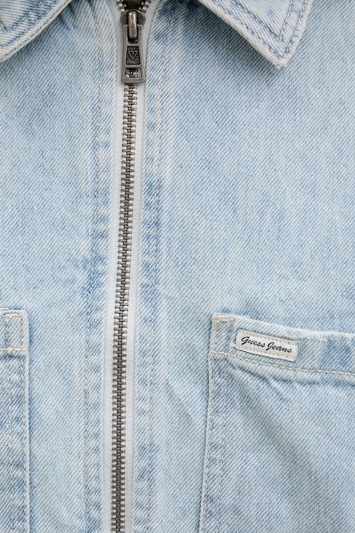Guess Jeans prechodná bunda dámska rifľová W6GN11.D6533 modrá