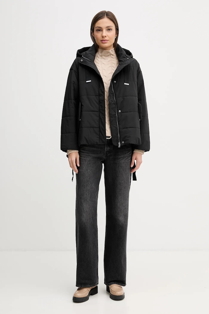 Μπουφάν Sisley 2SB4LN06O μαύρο SS26