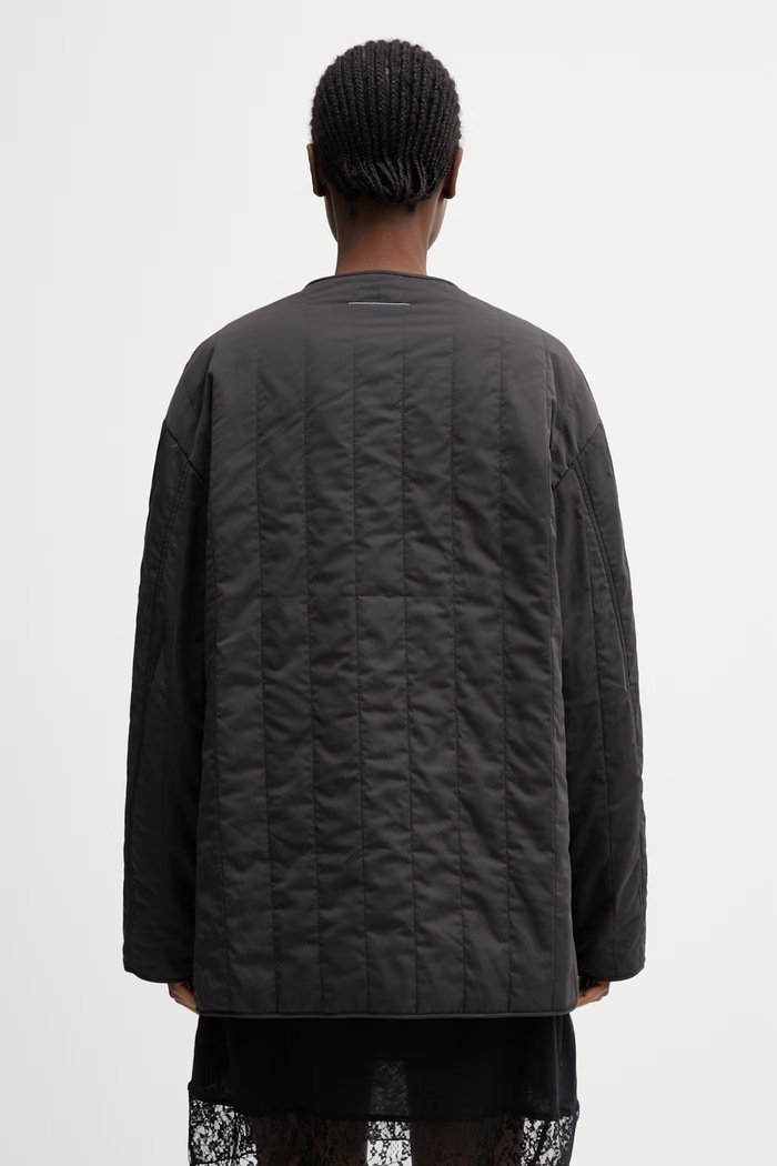 Odzież MM6 Maison Margiela kurtka damska S52AM0351.MTN134.962 czarny