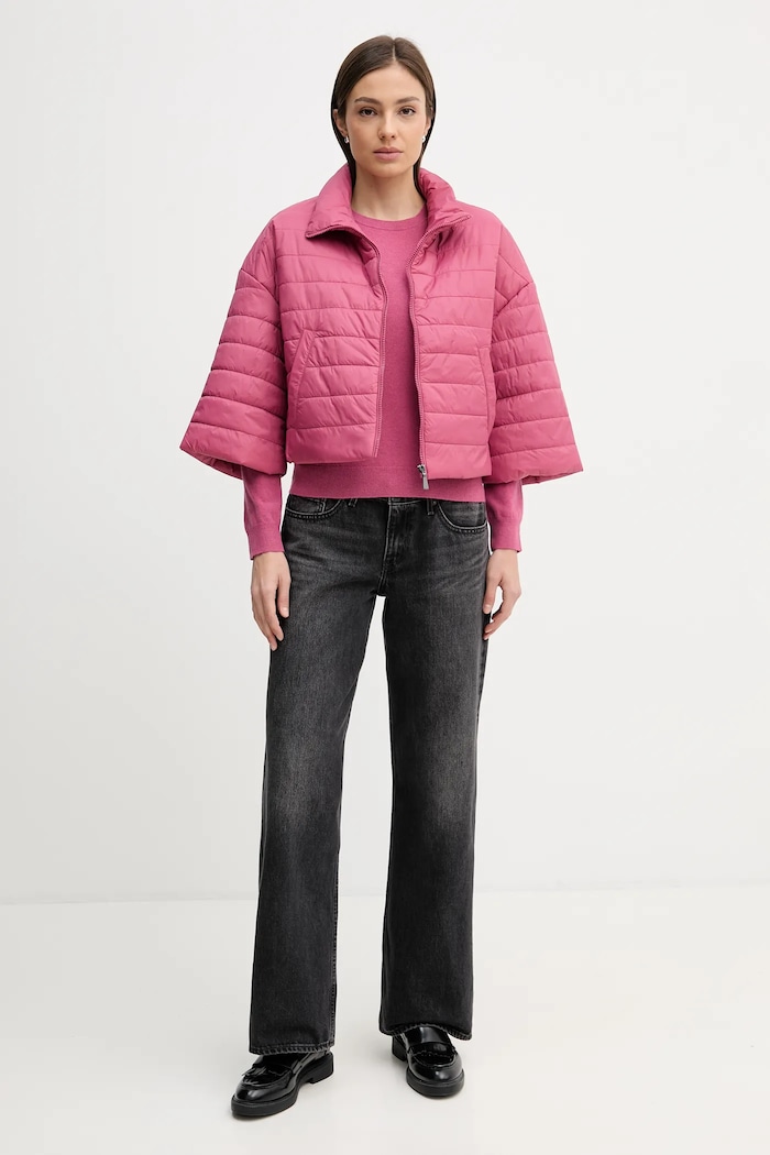 United Colors of Benetton kurtka 2TWDDN09O różowy SS26
