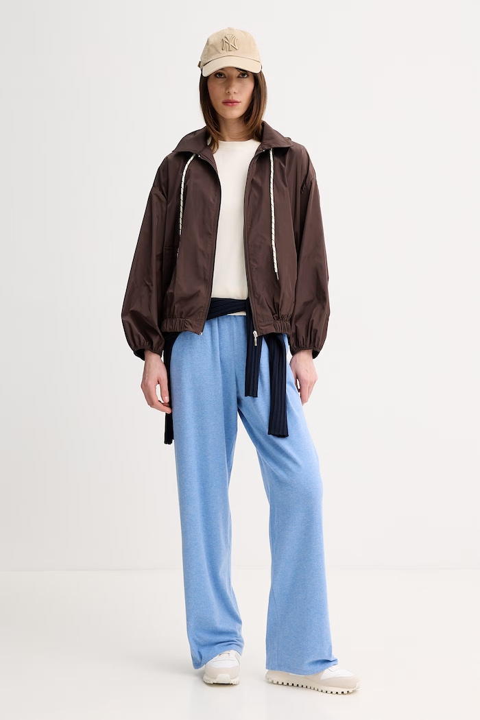 United Colors of Benetton μπουφάν γυναικείο 22W9DN09N καφέ SS26