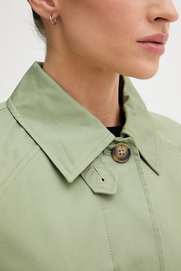 United Colors of Benetton palton pentru femei, din bumbac 2QJYDN09K verde