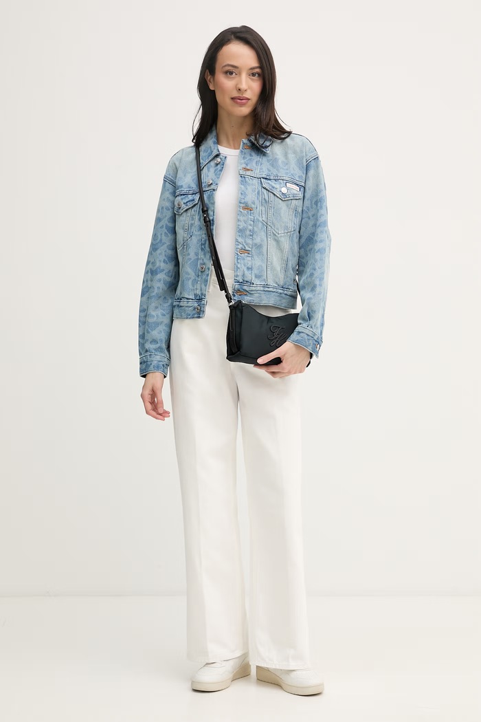 Calvin Klein Jeans bunda dámska LV047F677G modrá SS26