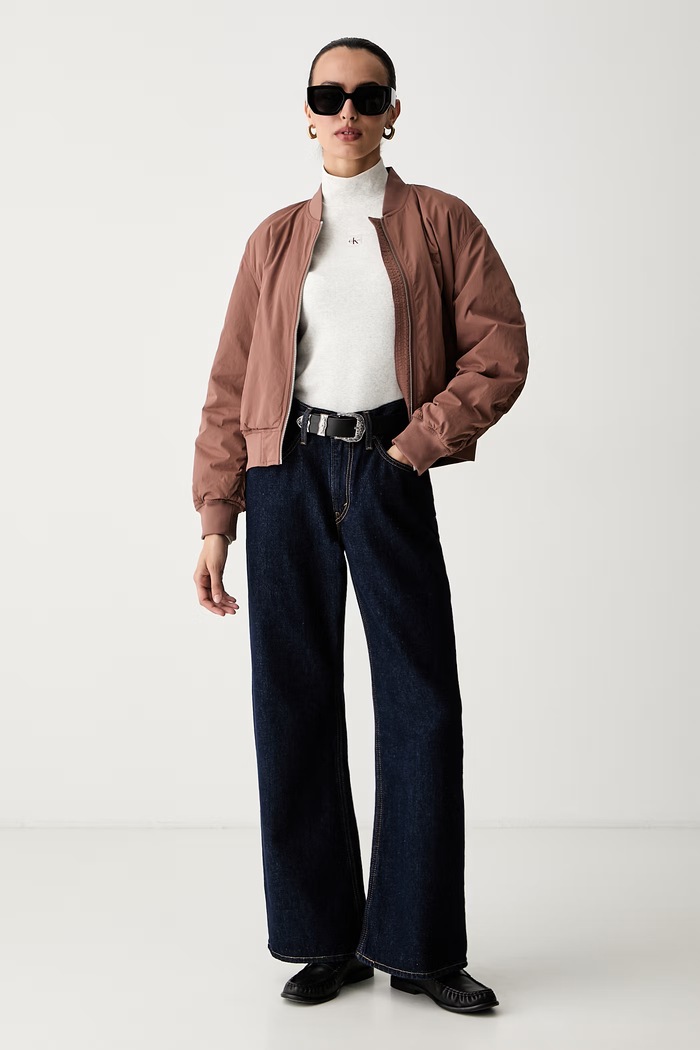 Calvin Klein Jeans bomberka damska LV047F505G różowy SS26