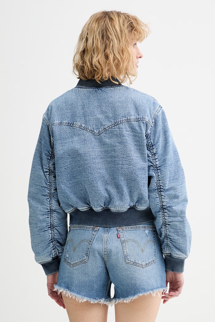 Oblečenie Džínsová bomber bunda Levi's SCOUT WESTERN 005AZ.0000 modrá