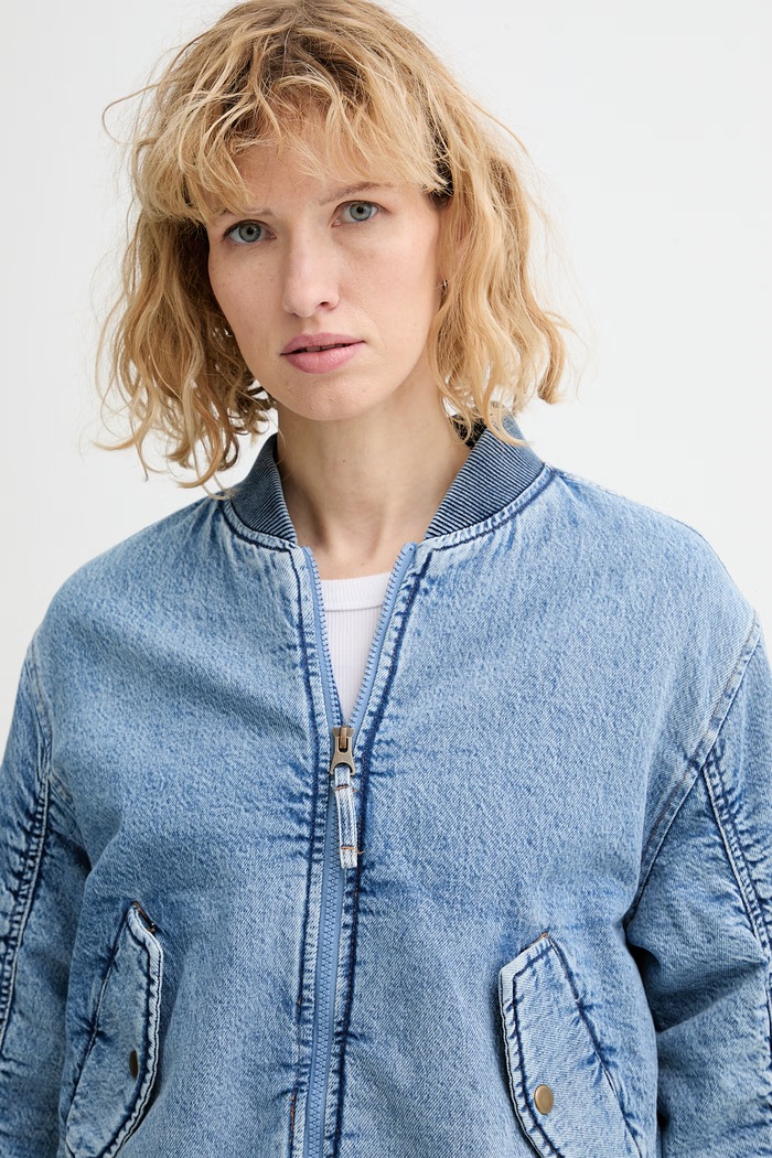 Džínsová bomber bunda Levi's SCOUT WESTERN modrá 005AZ.0000