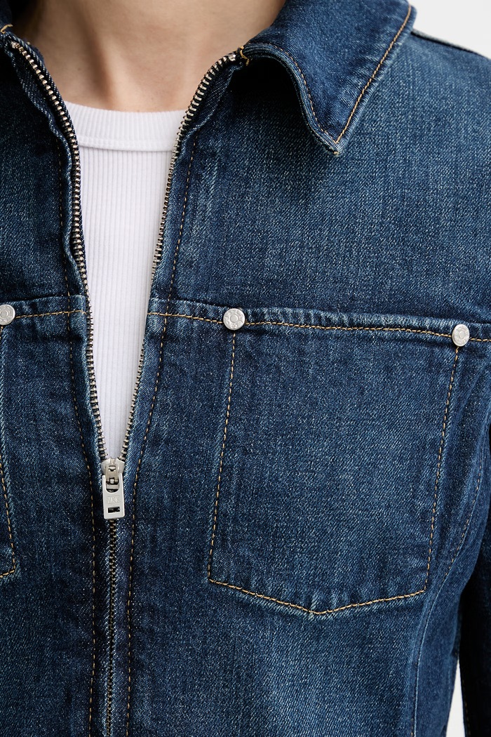 Levi's geacă jeans Y2K STRETCH FITTED 005R4.0001 albastru
