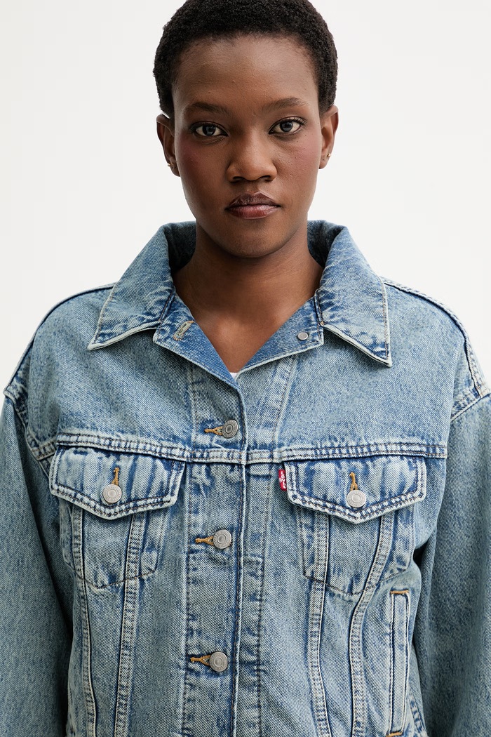 Rifľová bunda Levi's SHRUNKEN 90S TRUCKER modrá A9155.0021