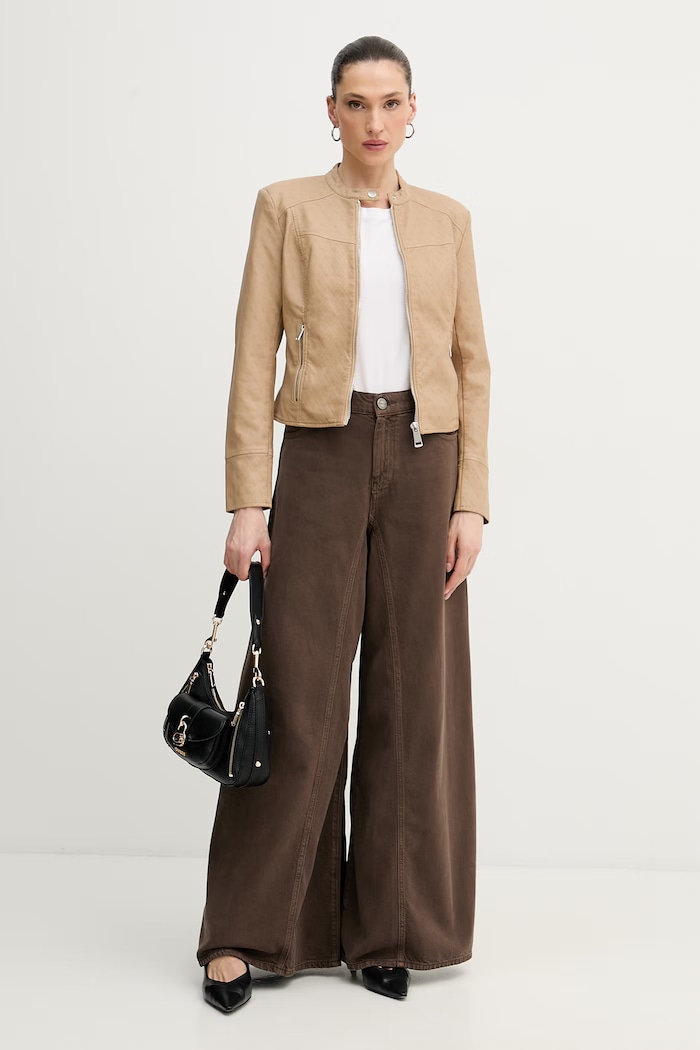 Guess яке дамско NEW ANITA W6GL09.W1834 бежов SS26
