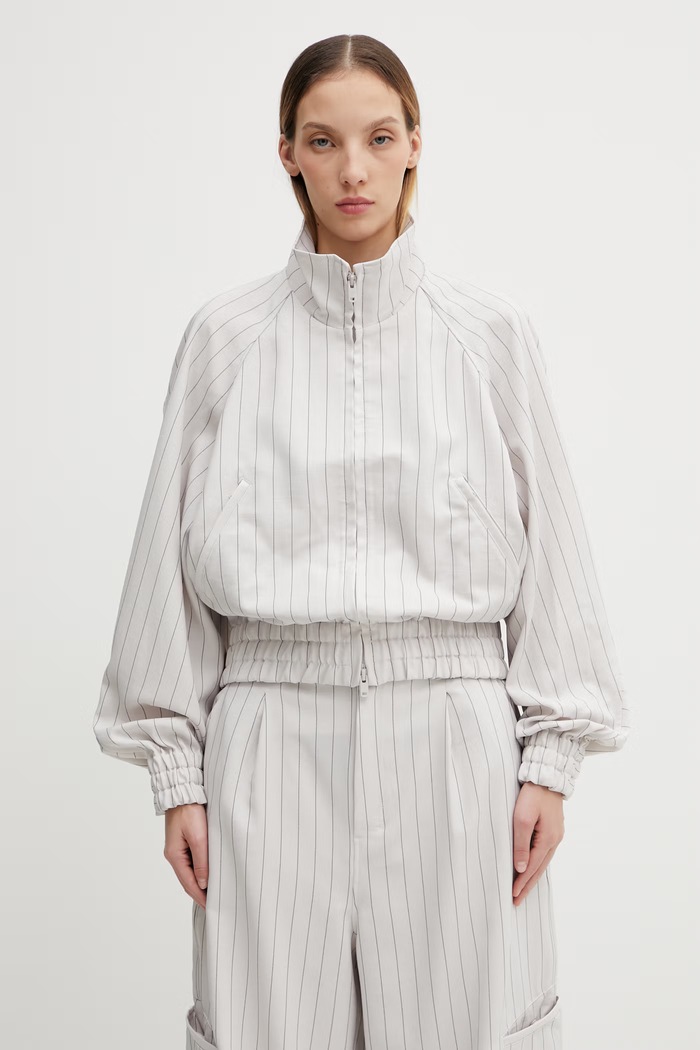 Mikina Y-3 W PS SU BLOUSON vzorovaný béžová KH0473