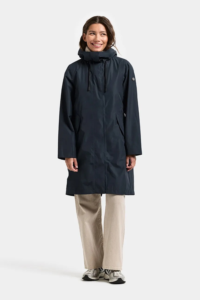 Bunda parka Didriksons ELINA 506045 tmavomodrá SS26
