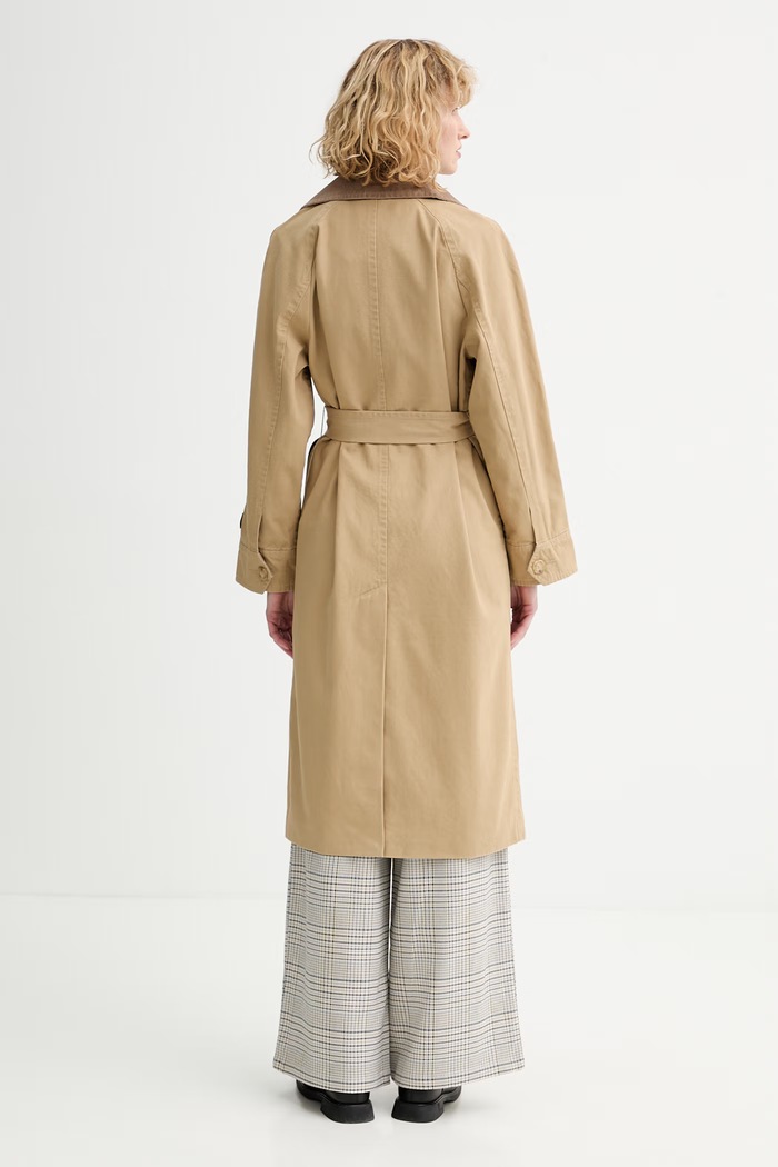 Îmbrăcăminte Levi's trenci din bumbac BREE CLASSIC LONG TRENCH 005AP bej