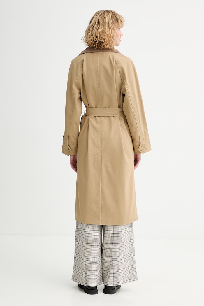 Îmbrăcăminte Levi's trenci din bumbac BREE CLASSIC LONG TRENCH 005AP bej