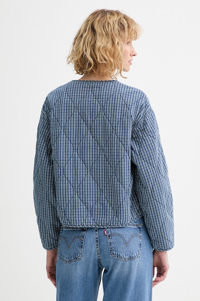 Oblečenie Bavlnená bunda Levi's RUE LINER JACKET 005AU.0001 modrá