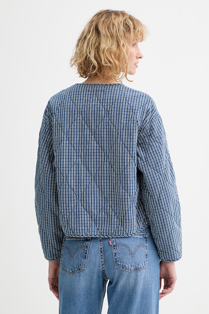 Oblečenie Bavlnená bunda Levi's RUE LINER JACKET 005AU.0001 modrá