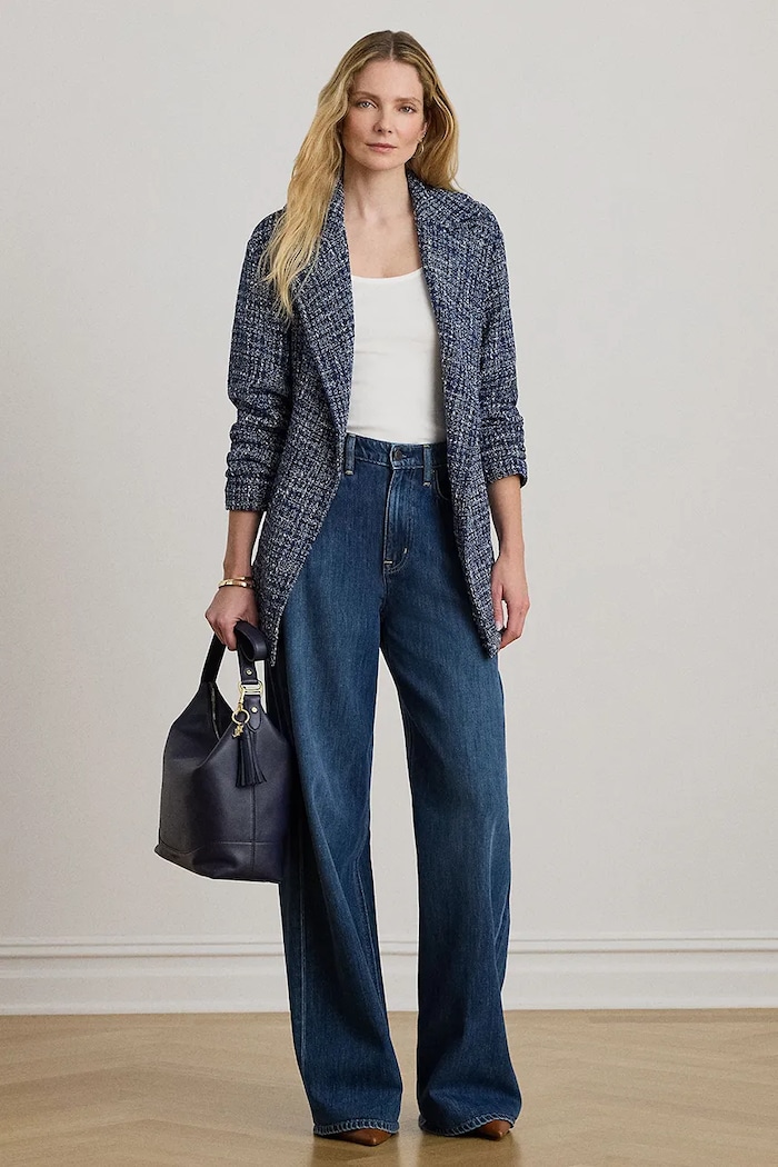 Oblečenie Lauren Ralph Lauren krátka dámska bunda 200P10127 modrá