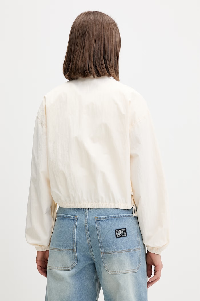 Oblečenie Tommy Jeans prechodná bunda dámska DW0DW22325 béžová