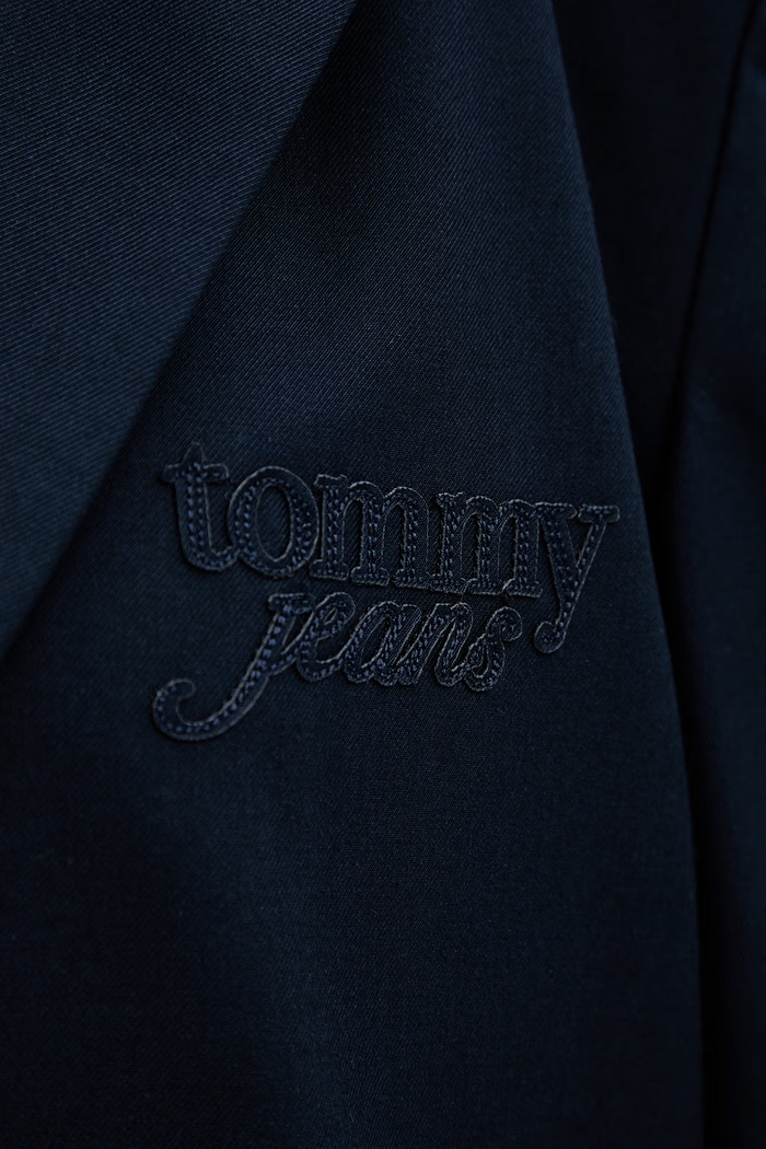 Tommy Jeans μονόπετο σακάκι γυναικείο DW0DW22601 σκούρο μπλε
