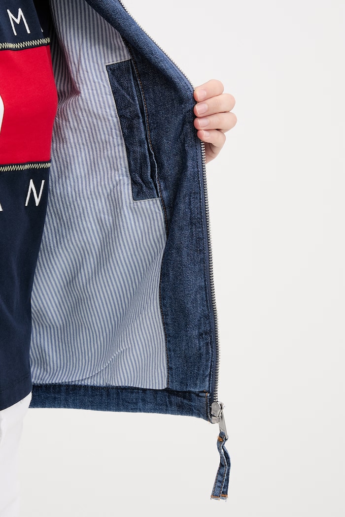 Tommy Jeans bunda dámska rifľová DW0DW22607