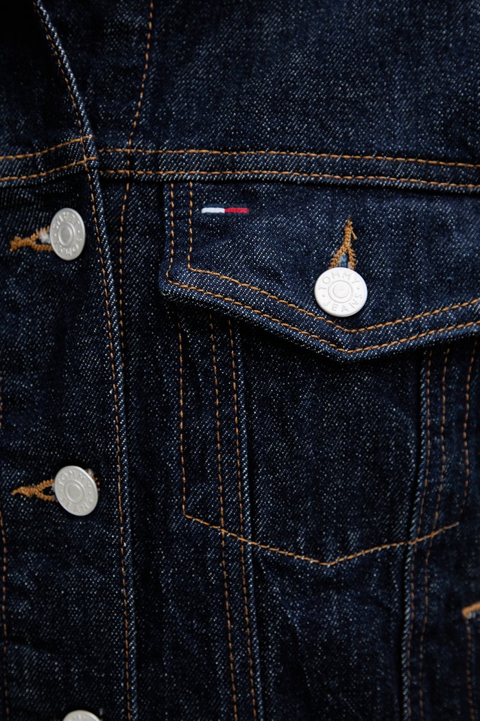 Tommy Jeans Bunda dámská džínová DW0DW22719 námořnická modř