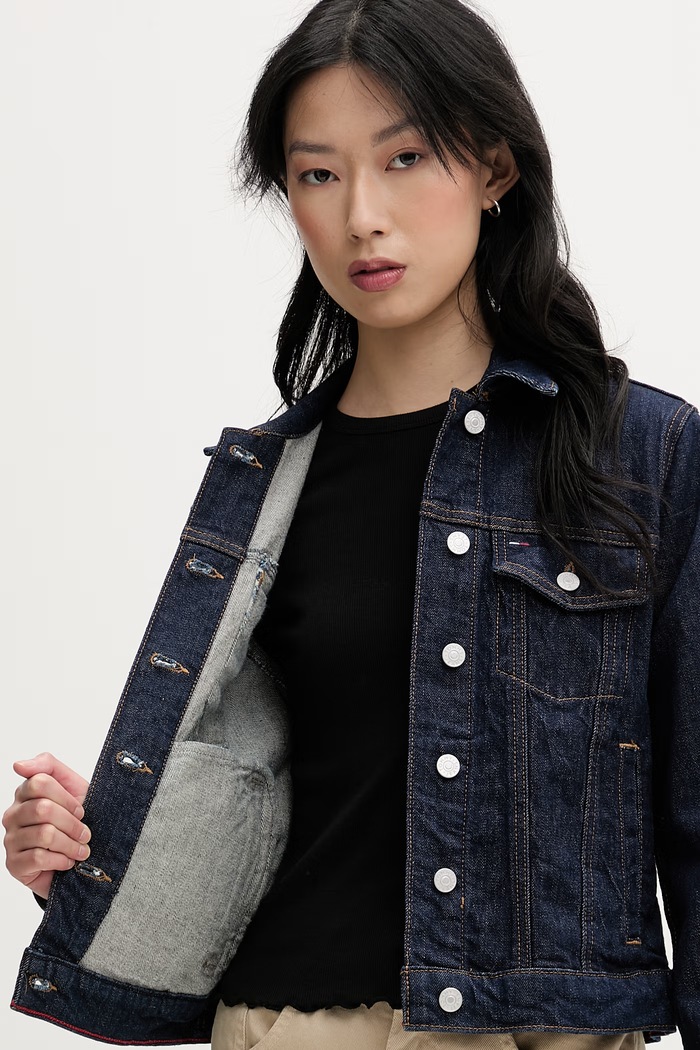 Tommy Jeans Bunda dámská džínová DW0DW22719
