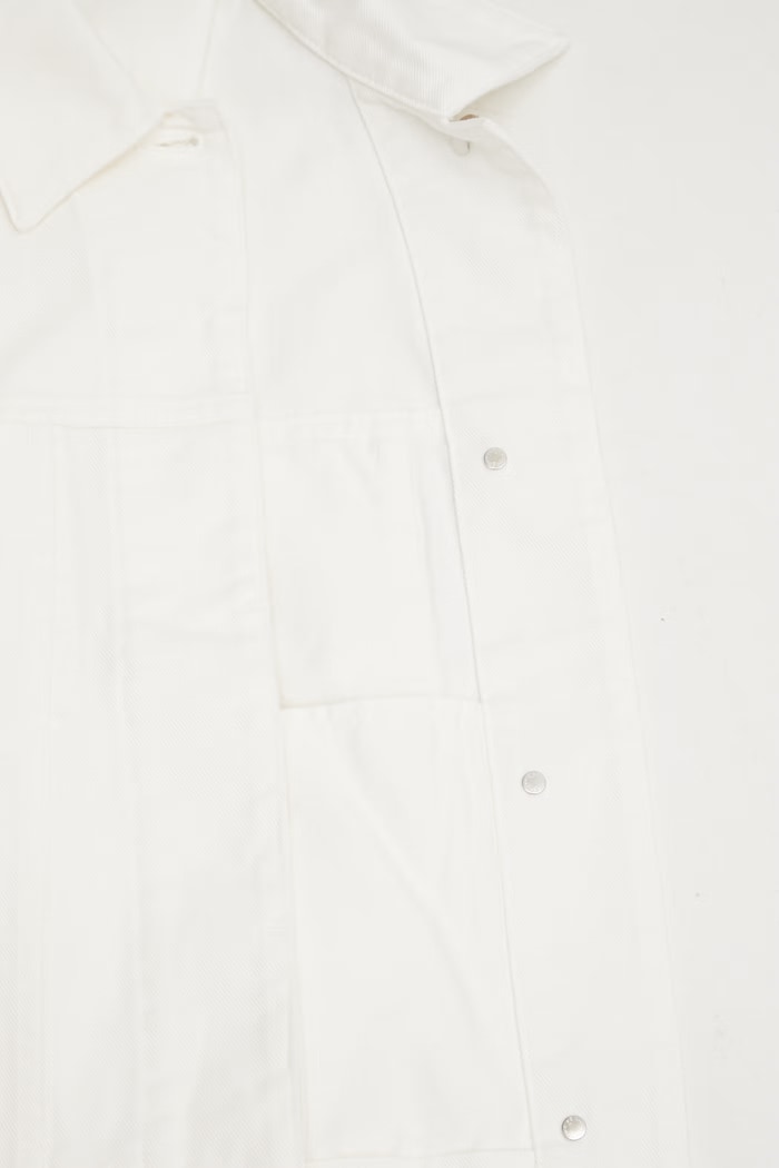 Maison Kitsuné Trucker krótka kurtka damska jeansowa QW02102WD4024 beżowy