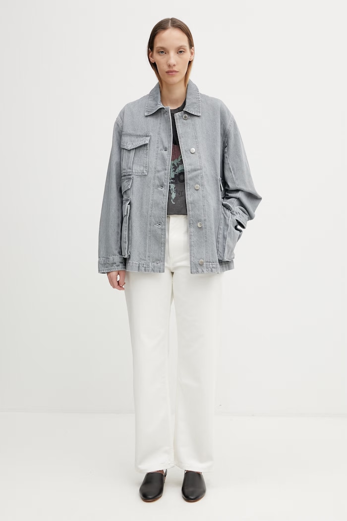 Maison Kitsuné Barn Τζιν μπουφάν γυναικείο ντένιμ QW02207WD4021