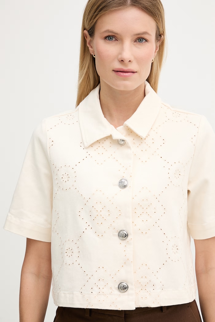 Rifľová košeľa Dkny béžová DJ6J6244
