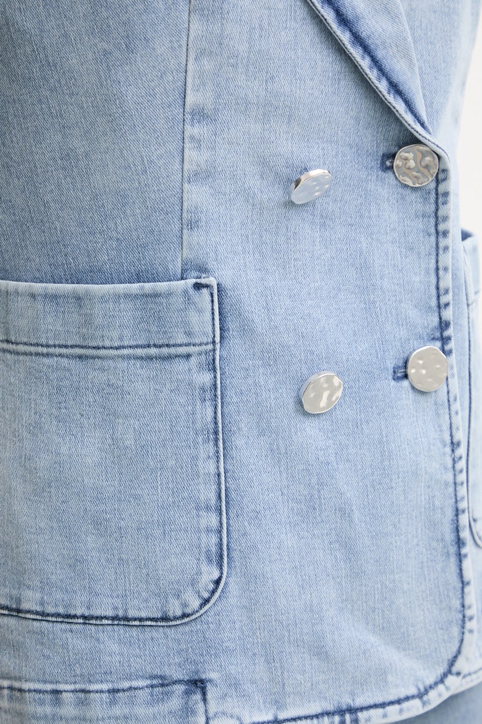 Marc Aurel vestă pentru femei, din denim 4107A11204 albastru