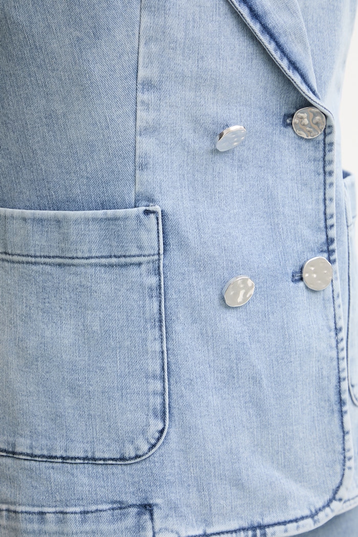 Marc Aurel vestă pentru femei, din denim 4107A11204 albastru