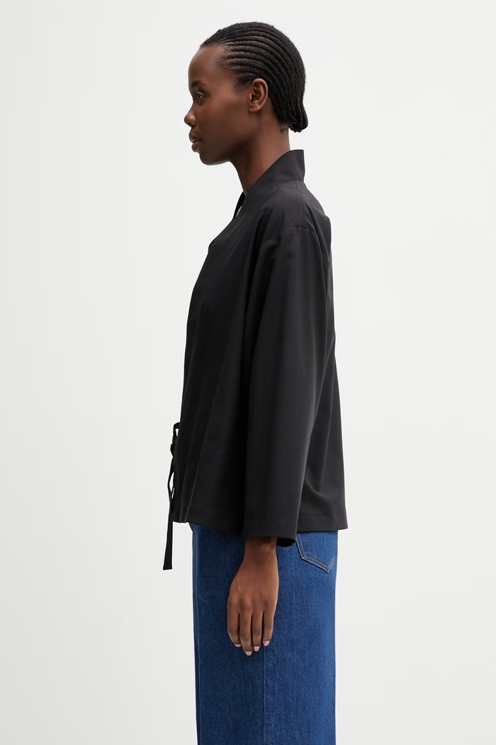 Kenzo Jacket giacca con lino da donna FF52UV0329RU nero SS26