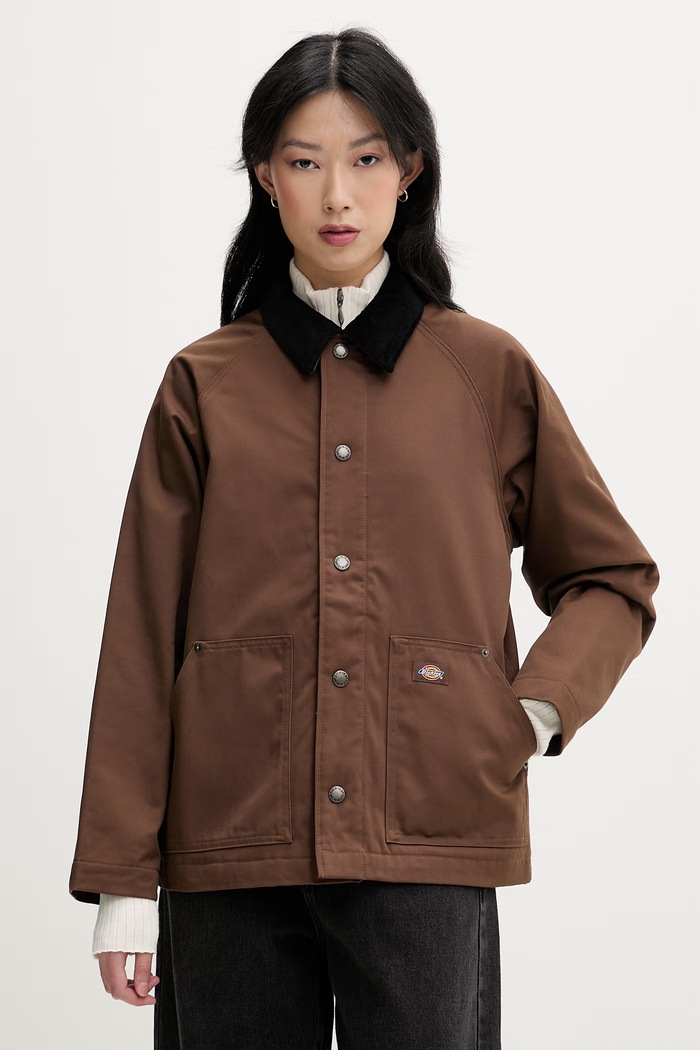 Dickies μεταβατικό μπουφάν γυναικείο καφέ DK0A88K20TB1