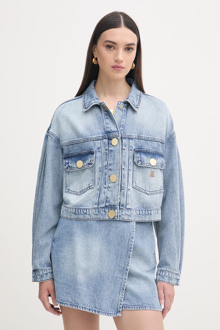 Armani Exchange džínsová bunda dámska modrá XW002260.AF21338
