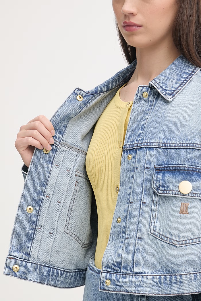 Armani Exchange džínsová bunda dámska XW002260.AF21338