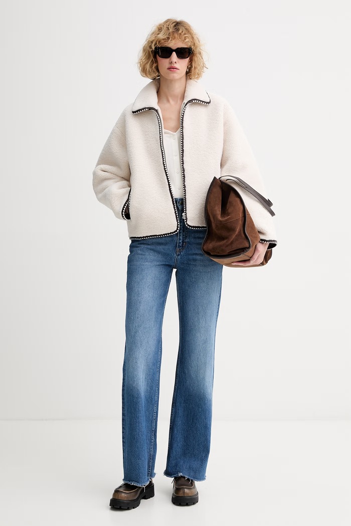 rag & bone kurtka damska Mai RA4S25H0MOW beżowy SS26