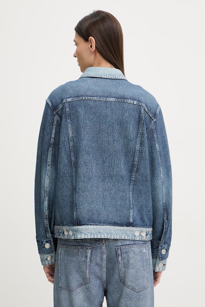 Oblačila rag & bone prehodna jakna ženska bombažna Miramar RC8425H0MTE modra