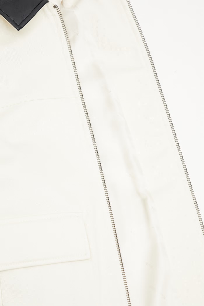 Anine Bing HOLDEN JACKET - CREAM κοντό μπουφάν γυναικείο βαμβακερό A.01.12012.CRM01 μπεζ
