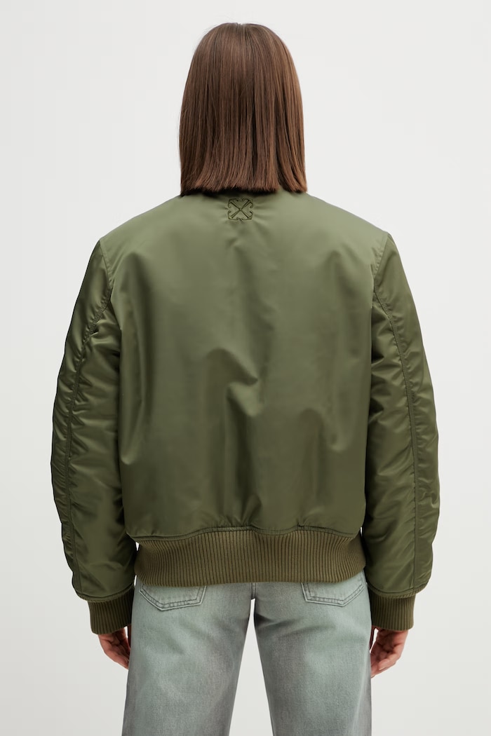 Odzież Off-White bomberka damska 2EH032S26FAB001 zielony