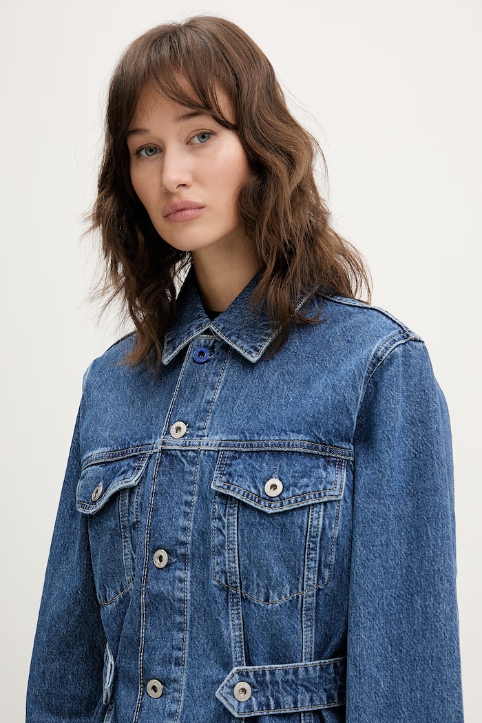 Jeans jakna Karl Lagerfeld Jeans modra B2W14034
