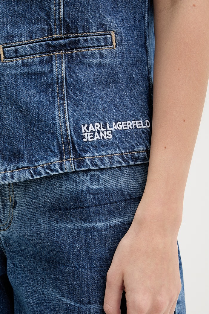 Karl Lagerfeld Jeans елек женски деним B2W14039 син