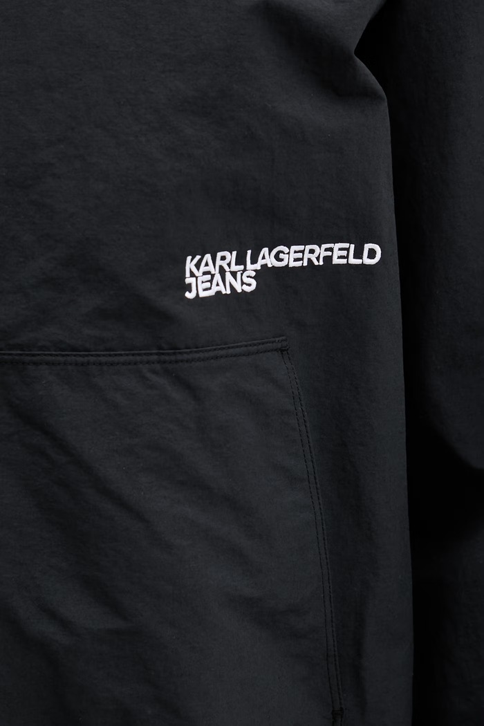 Karl Lagerfeld Jeans kurtka sportowa damska z bawełny B2W15017 czarny