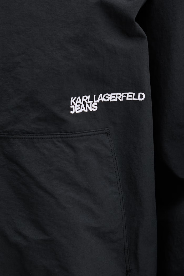 Karl Lagerfeld Jeans kurtka sportowa damska z bawełny B2W15017 czarny