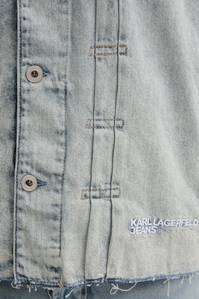 Karl Lagerfeld Jeans geacă de blugi pentru femei, din bumbac B2W14036 albastru